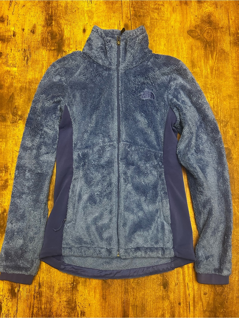 The North Face Women's Blue Fuzzy Full-Zip Sweater Jacket - XS